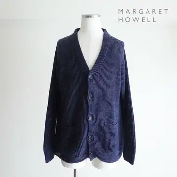 [ 컨디션 최상 ] Margaret Howell 린넨 가디건 네이비
