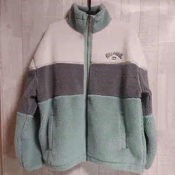 BILLABONG M 사이즈 플리스 자켓 민트 그린