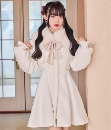 ROJITA 멀티 WAY 케이프 퍼 컬러 코트