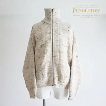[ USA제 ] 1990s PENDLETON 울 드라이버 니트 아이보리