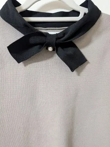 FENNEL 리본 포함 긴팔 상의 그레이