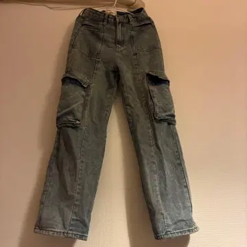 BAVE 카고 데님 팬츠