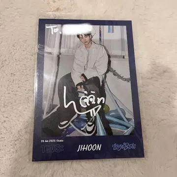 TWS Last Bell 지훈 친필 사인 사인 오프라인 이벤트