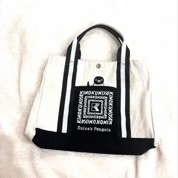 기노쿠니야 Suica 펭귄 런치백 블랙 [새상품급]