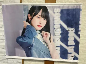 노기페스 카키 하루카 친필 사인 B2 특대형 태피스트리 노기자카46