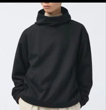 UNIQLO U 브러쉬드 저지 풀 후드티