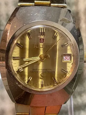 [ ATEKU/아텍 ] 골드 남성용 수동 와인딩 시계 스위스 메이드