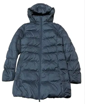 유니클로 심리스 다운 숏코트 그레이