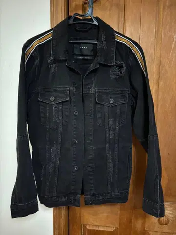 ZARA 블랙 데님 자켓 S