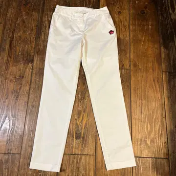 and per se 화이트 슬림 핏 팬츠