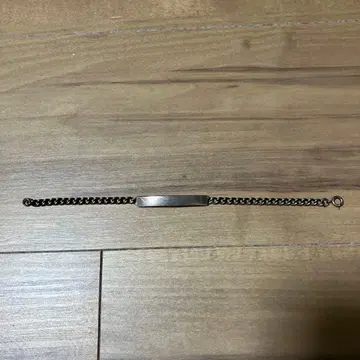[ Vintage ] ID 체인 팔찌 실버 영국제 10.2g