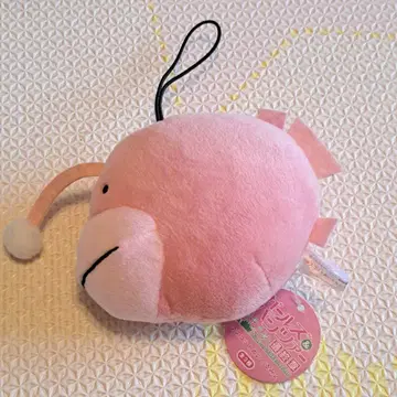 걸즈 앤 판처 최종장 마스코트 봉제 인형 스트랩 포함 핑크색 개복치