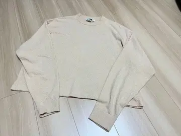 H Beauty&youth 프리지 코튼 크루넥 스웨터