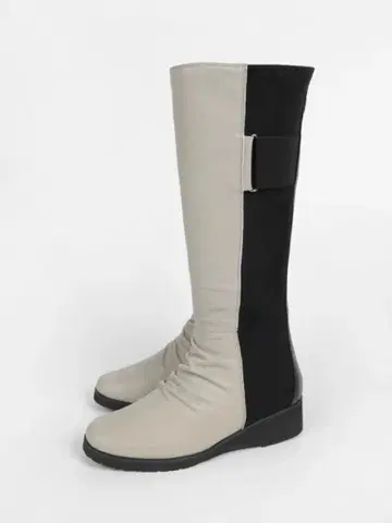 야마다야 스콧 클럽 PECHINCHAR 리얼 가죽 사이드 고어 롱 부츠