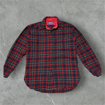 70s USA PENDLETON 울 체크 셔츠 아메카지