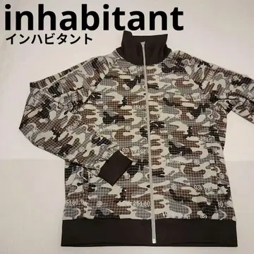 inhabitant 카모 패턴 풀 지퍼 저지 인하비탄트 인하비
