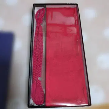 빨간색 꽃무늬 오비 장식 천 허리띠 실크제