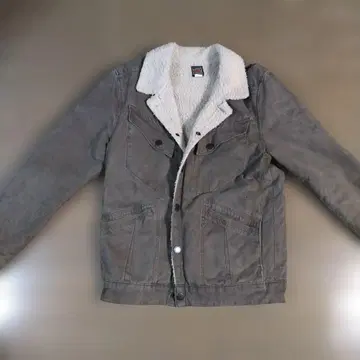 Volcom 보아 카라 부착 자켓 M 사이즈 그레이