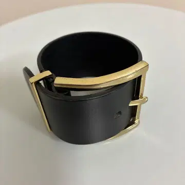 여성용 가죽 팔찌 뱅글 블랙