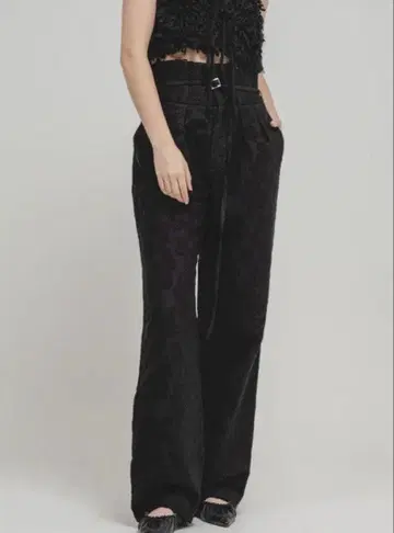 Eapni JACQUARD HIGH WAIST PANTS