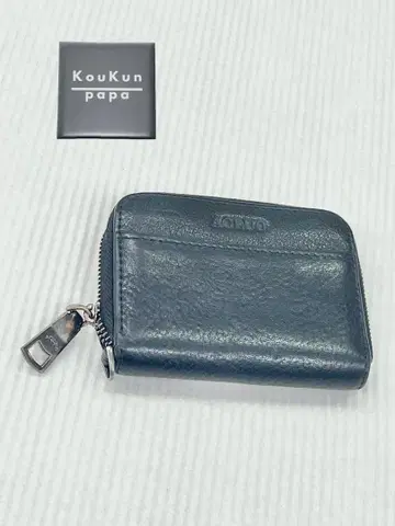 블랙 가죽 코인 케이스