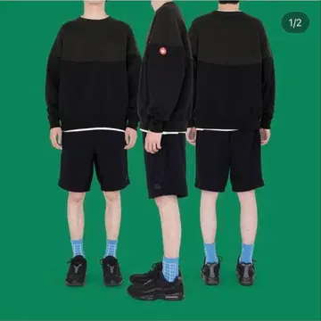 새상품급 C.E ROUND CUT LINE CREW NECK XL