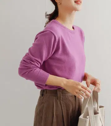 [ 새상품급 ] 어반 리서치 도어스 크루넥 컴팩트 KNIT 퍼플