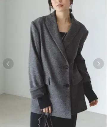 NOBLE 탑 트위드 2WAY 더블 자켓