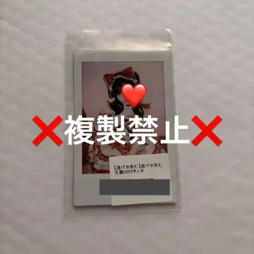 큐루시테 니게미즈 아무 생일 폴라로이드