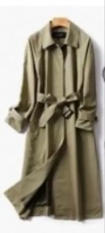 LOUNIE 루니 롱 트렌치코트 허리 벨트 포함 롱 코트