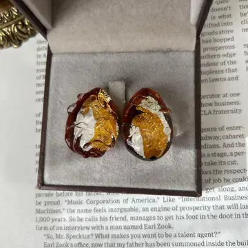 이탈리아제 베네치안 유리 귀걸이 물방울 모양 티어드롭