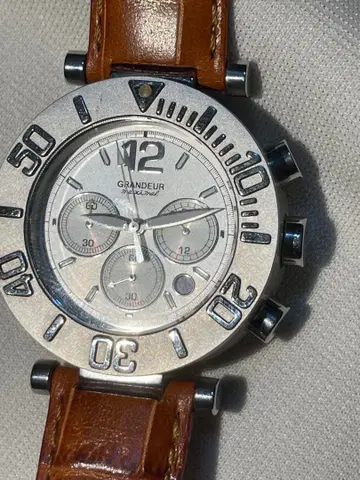 GRANDEUR 그랜드르 스테인리스 크로노그래프 (10기압 방수) 블랙