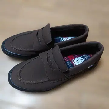 새상품급 VANS 스니커즈 로퍼 브라운 26.5