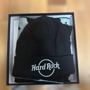 Hard Rock 니트 모자 블랙 로고 도쿄