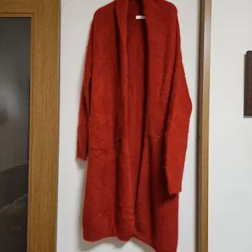 doudou 빨간색 롱 가디건