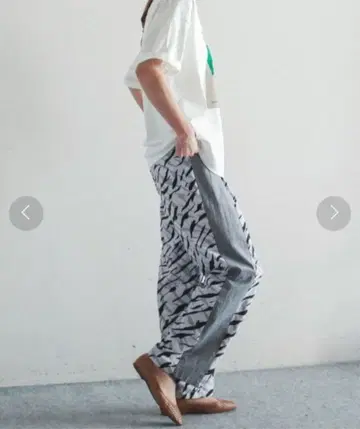 필드페 제브라 x 치도리 곁단 장식 팬츠