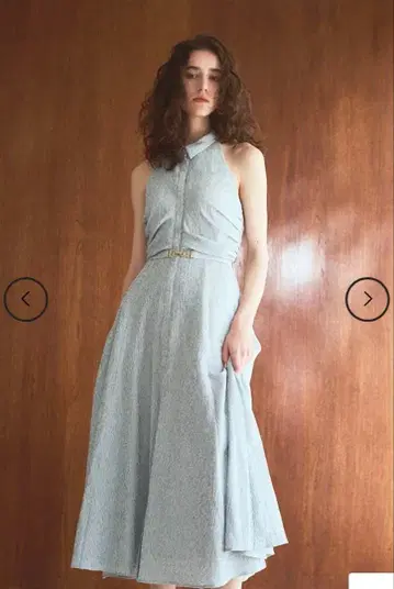 [ 새상품 ] Estella K 홀터 셔츠 드레스