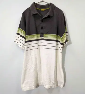 텐더 로인 보더 반팔 피케 셔츠