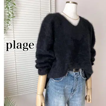 [ 2024AW ] plage Fur V Nuance 풀오버 퍼 니트