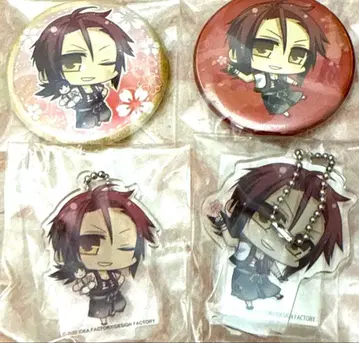 박앵귀 게임 특전 하라다 아크릴 스탠드 캔뱃지 4개 세트