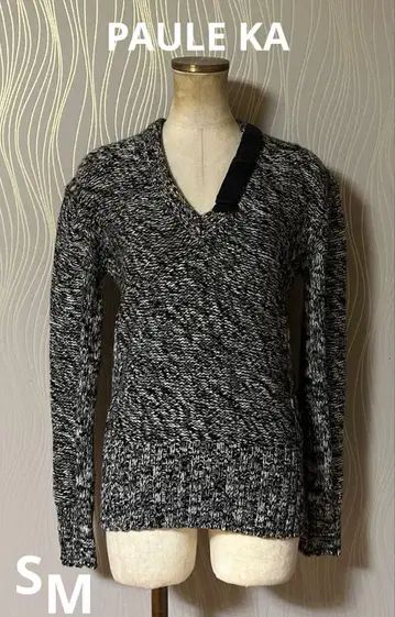 PAULE KA 폴카 리본 니트 V