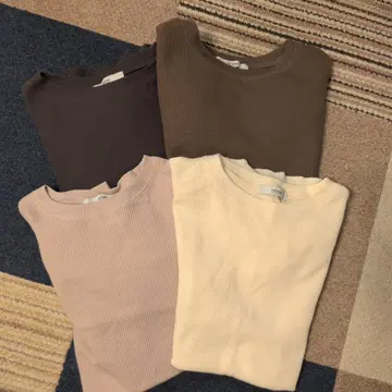 저널 스탠다드 티셔츠 와플 코튼 4개 세트