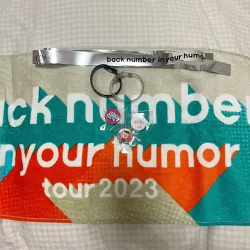 backnumber 2023 타월 러버 밴드 캔 배지