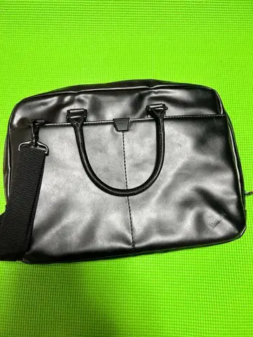 블랙 비즈니스 백 합성 피혁