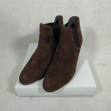 GRISE 브라운 스웨이드 사이드 고어 부츠