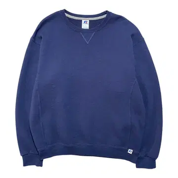 USA 구제 의류 00S 러셀 무지 블랭크 앞V 크루넥 맨투맨