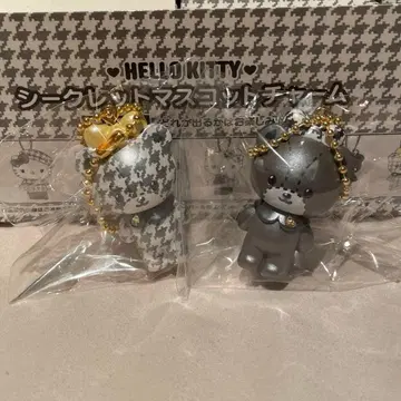 헬로키티 흑백 걸리시 시크릿 마스코트 참 타이니 참
