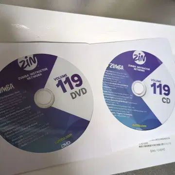 ZUMBA zin119 DVD/CD 줌바