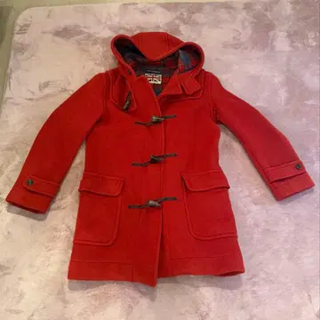 [컨디션 최상] 런던 트래디션 더플 코트 후드 부착 레드