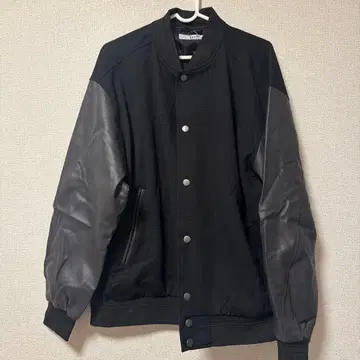 jnrd 블랙 바시티 자켓 M